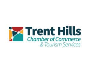 Trent Hills Chamber of Commerce logo design incorporating a geometric network icon—created by Inspiring Design Co. to symbolize community connection and economic growth.
